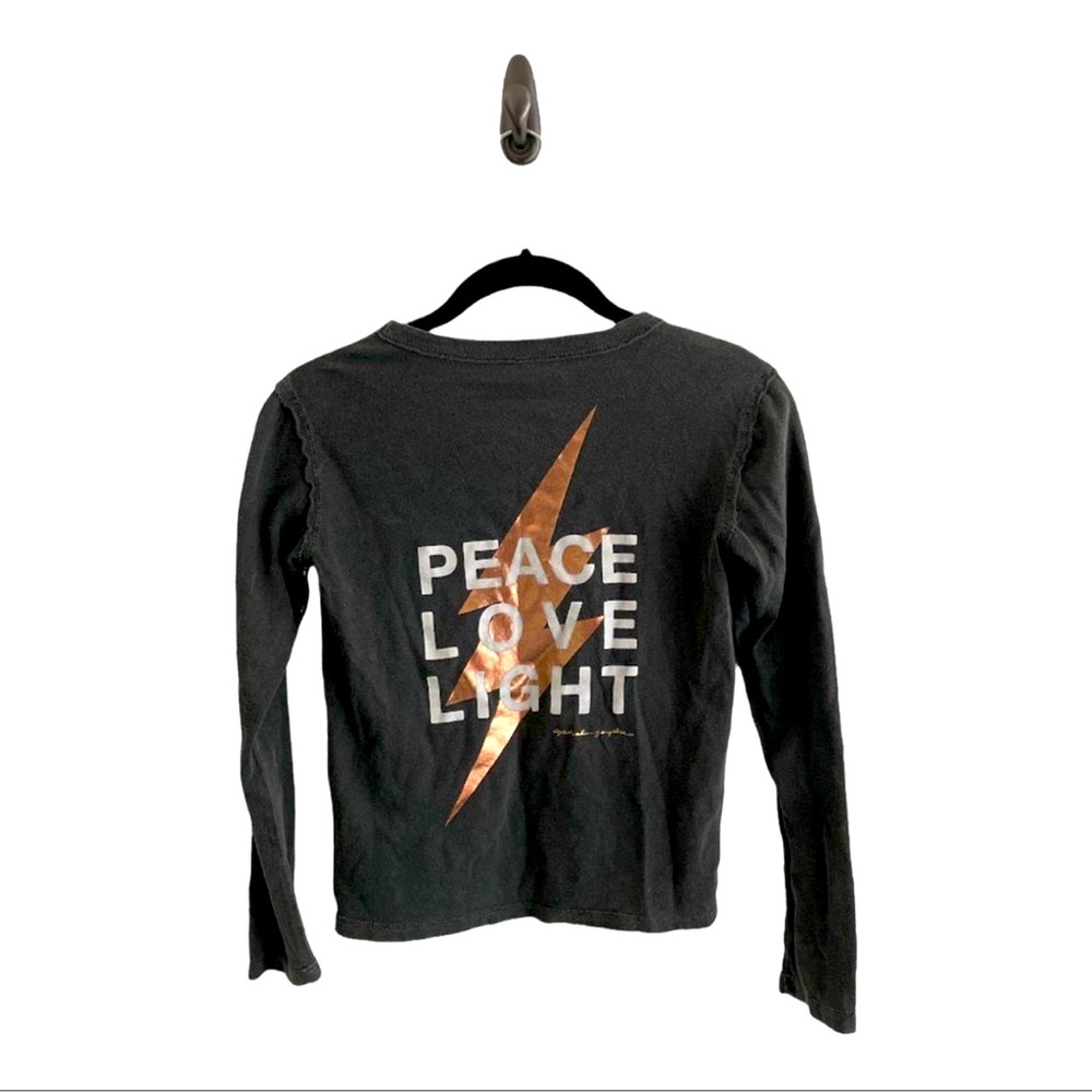 Girls Spiritual Gangster Peace Love Light l/s tee S/10